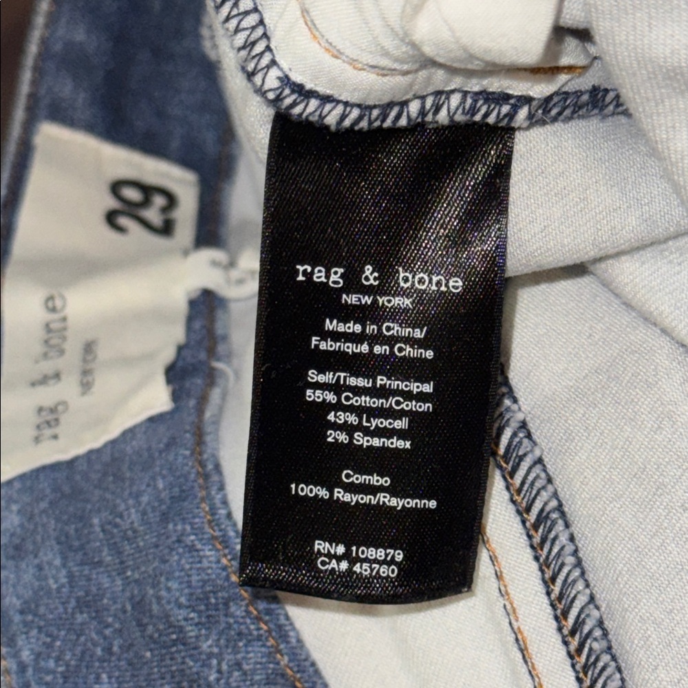 Rag & Bone Multi-Blue Patchwork Jeans - image 4